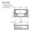 Направляючі прихованого монтажу повного видві. LinkenSystem Synchro-3D 300 16-19мм з доводчиком - 3