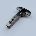 Петля Hettich Sensys 8645i накладная с доводчиком, черный обсидиан 110° Clip-On (D=1,5) - 0