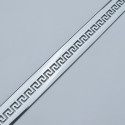 Молдинговая лента самоклеющаяся 30 мм (75 м) серебро с рисунком № 138 - 0