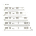 Направляющие скрытого монтажа полного выдв. LinkenSystem 400 Touch Latch 16-19мм 3D - 2