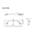 Ручка GTV UZ-819 160 черный хром - 1