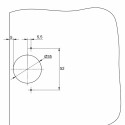 Петля Hettich Sensys 8645i накладная без пружины, черный обсидиан 110° Clip-On (D=1,5) - 2