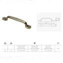 Ручка GTV UZ-12 96 античне золото - 1