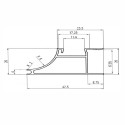 Профіль Grossman LED у верхній модуль накладний світла браш 3 м - 2