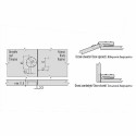 Петля GTV накладная с доводчиком 3D Clip-on H=0 Prestige - 1