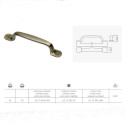 Ручка GTV UZ-12 96 черный матовый - 1