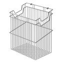Корзина Starax для белья с держателем в корпус 400мм 330х290х500 хром, S-8113-C - 1
