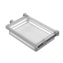 Корзина выдвижная Starax бокового крепления в 800 секцию (750-780х470х160) серая S-6227-G - 1