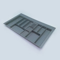 Лоток для столовых приборов 900 (790-850x422-490) Rejs MAX 2,0 mm графит - 1