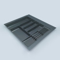 Лоток для столовых приборов 600 (490-550x422-490) Rejs MAX 2,0 mm графит - 1