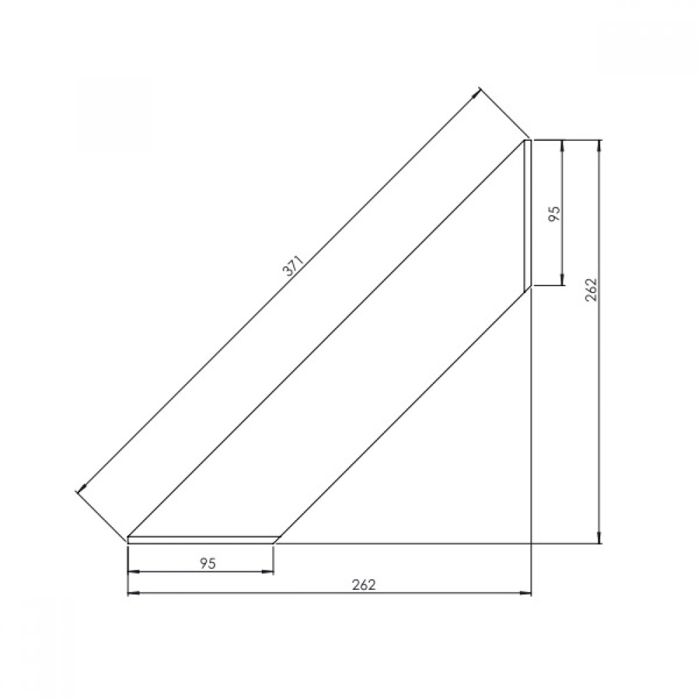 Консоль Fly L White біла 262х30х262
