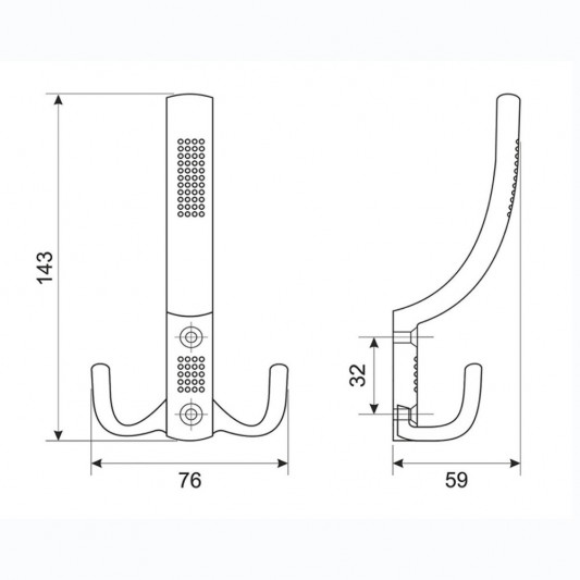 Гачок WP 355 хром - 2