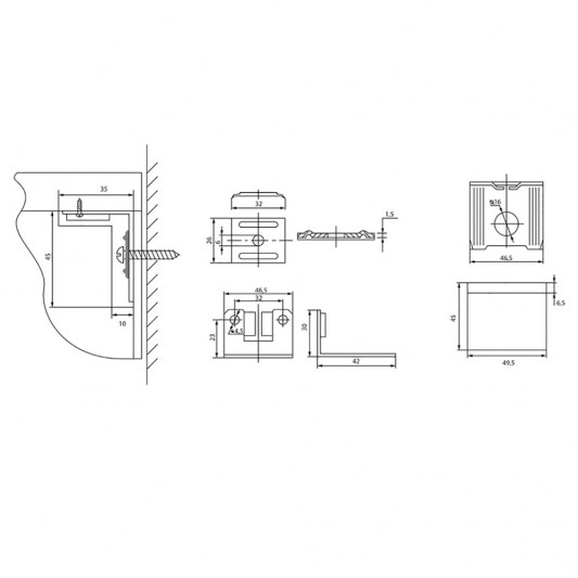 Уголок металлический с пластиковой накладкой Hofla белый - 2