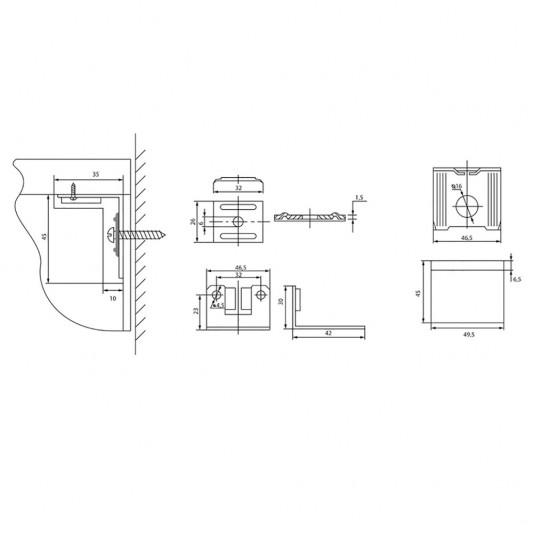 Уголок металлический с пластиковой накладкой Hofla серый - 2
