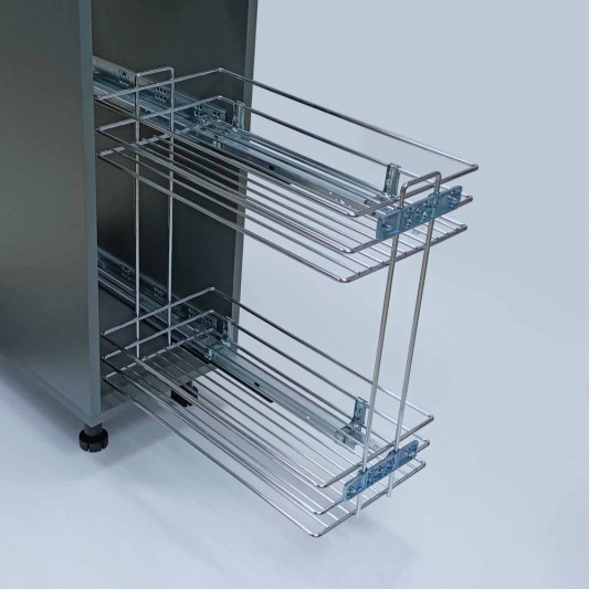 Карго Starax 300 2 полки повного висування на тандемах Blum хром праве S-2222 R - 2