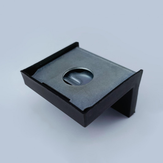 Уголок металлический с пластиковой накладкой Hofla чёрный - 0