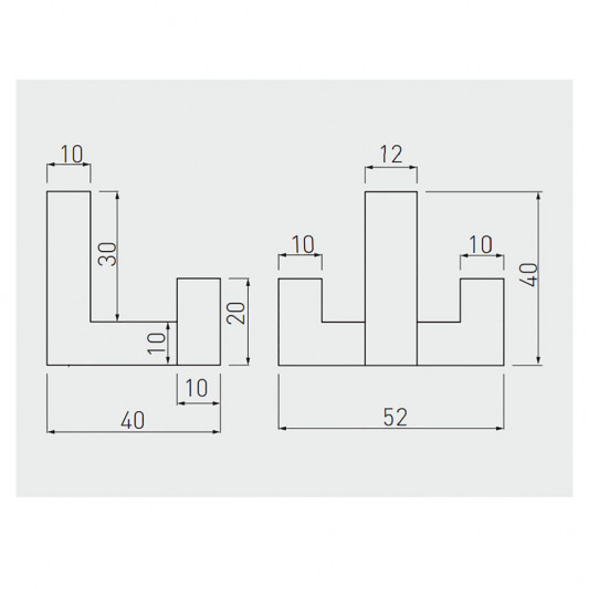 Вішак GTV К2202 подвійний чорний - 2