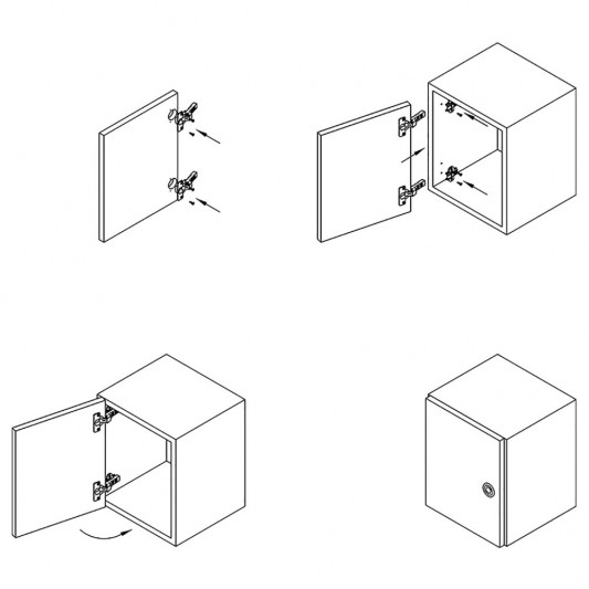 Завіса Hettich Intermat 9943 напівнакладна 110° Clip-On (D=3) - 3