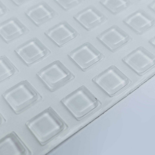 Самоклеючі демпфери Italiana Ferramenta квадратні 10x2.5мм, 55шт - 1