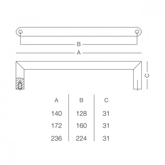 Ручка SS-1023-224 SS - 2