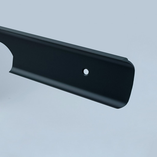 Планка на стик стільниці кутова 600×38 R-06 чорна - 0