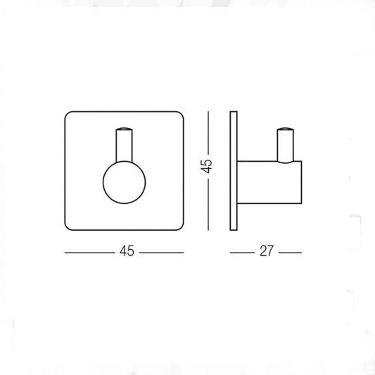 Гачок MVM HSS-502S PSS квадратний - 2