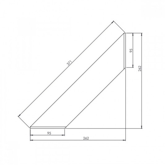 Консоль Fly L Black чорна 262х30х262 - 1