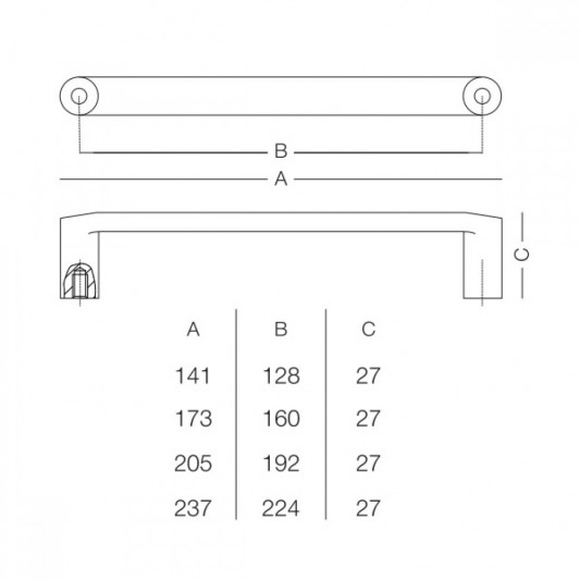 Ручка D-1032-128 MC - 2