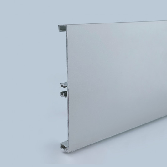 Цоколь Linken System алюминий гладкий + уплотнитель 4100х100 (без клипсы) - 0