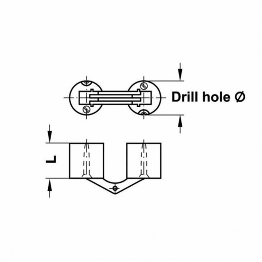 Завіса циліндричний Hafele Zysa D-10 - 1