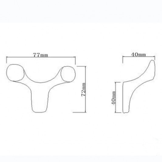 Гачок DW 02 чорний - 2