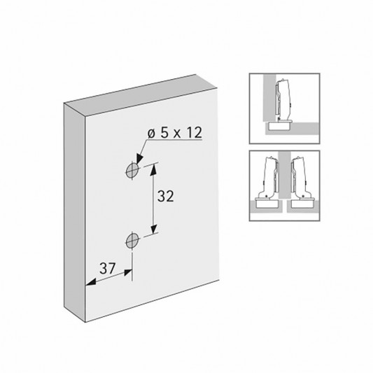 Монтажная планка Sensys, D=1,5 c эксцентриком и евровинтами, черный обсидиан - 1