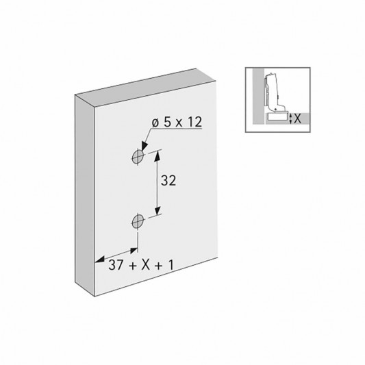 Монтажная планка Sensys, D=1,5 c эксцентриком и евровинтами, черный обсидиан - 2