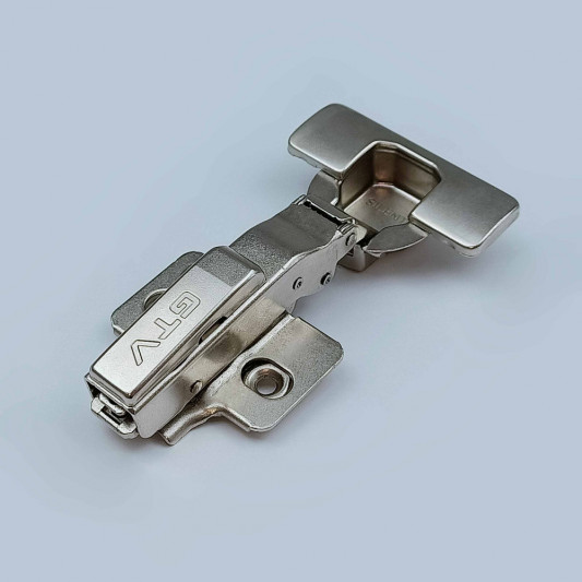 Петля GTV накладная с доводчиком 3D Clip-on H=0 Silento Pro - 0