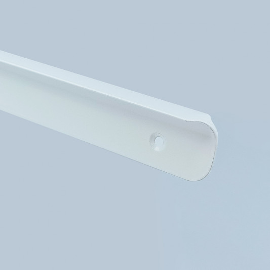 Стыковочная планка на столешницу угловая 600×28 U-образная R-08/10 белая - 0