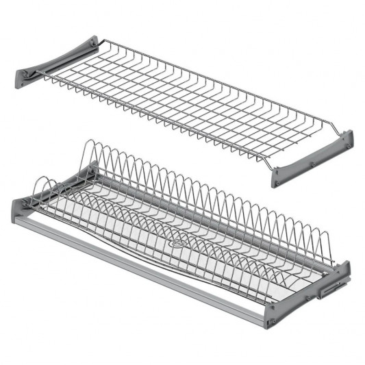 Сушка для посуду Starax 800 хром з рамкою S-5161-C - 1