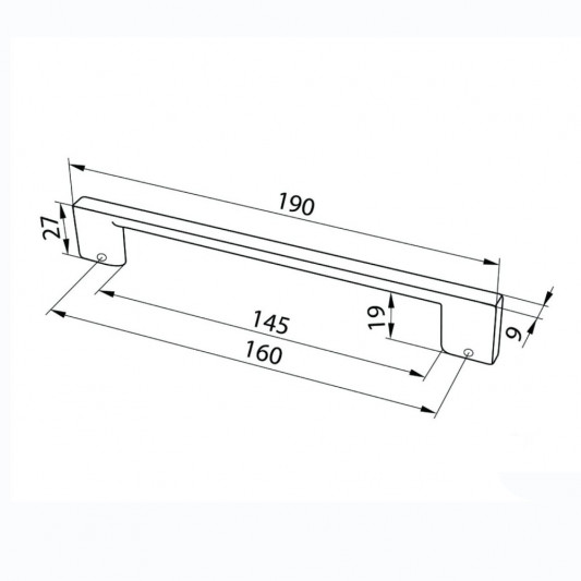 Ручка D-705 160 матовий хром BIG - 1