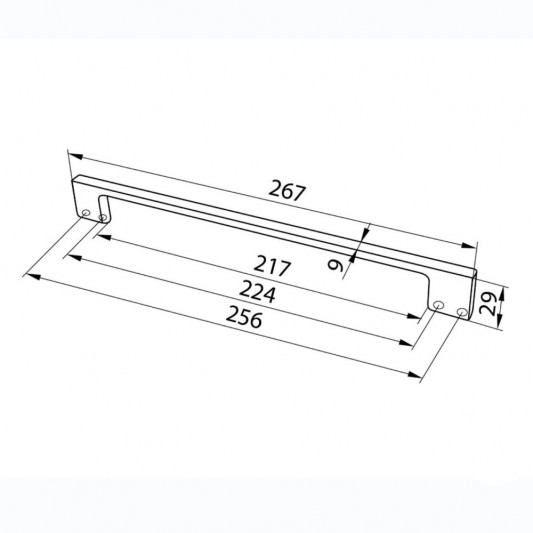 Ручка D-705 224-256 матовий хром BIG - 1