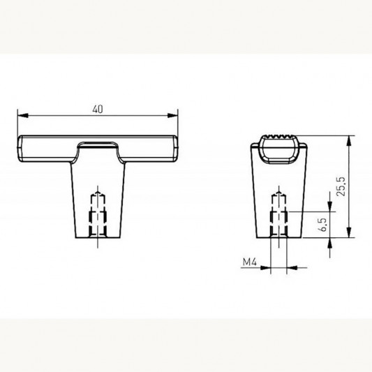 Ручка кнопка GTV RAY светлый графит - 1