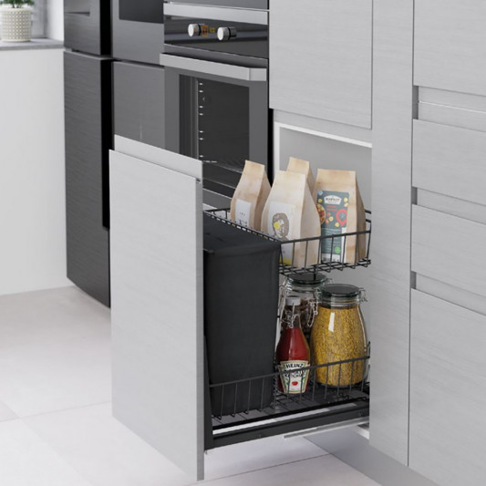 Карго Starax 300 2-х рівневе з сіткою для тарілок та тримачем для хліба, антрацит S-2130-A - 0