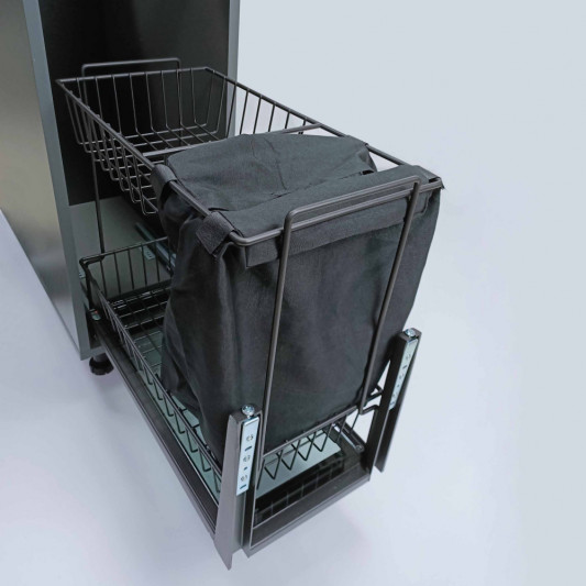 Карго Starax 300 2-х рівневе з сіткою для тарілок та тримачем для хліба, антрацит S-2130-A - 1