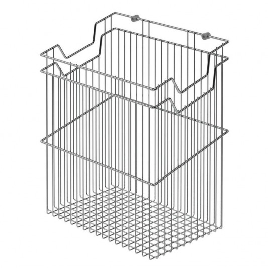Кошик Starax для білизни з тримачем у корпус 400мм 330х290х500 хром, S-8113-C - 1