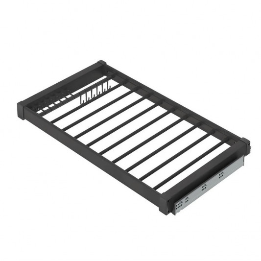 Брючниця висувна Starax на тандем направляючих у 800 секцію (760-790×475×70) антрацит S-6709-A - 1