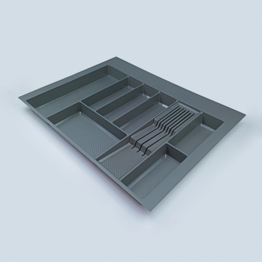 Лоток для столових приладів 700 (590-650x422-490) Rejs MAX 2,0 mm графіт - 1