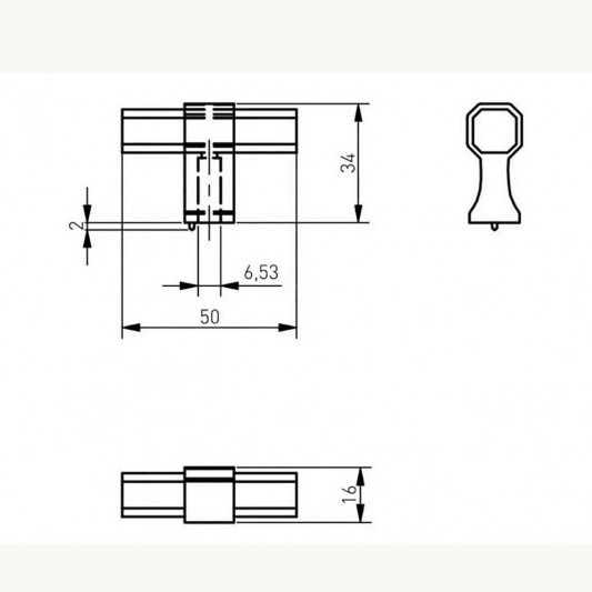 Ручка кнопка GTV IMPERIAL черный матовый - 1