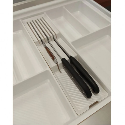 Лоток для столових приладів Rejs Органайзер Для Ножів MAX білий - 2