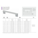 Ручка GTV B-311 192 хром - 1