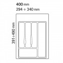 Лоток для столовых приборов 340×490 Volpato белый - 1