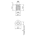 Муфта для регульованої ніжки М6×12 - 1