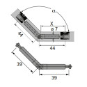 Дюбель угловой под Rastex DU-860 39/39 Hettich - 1